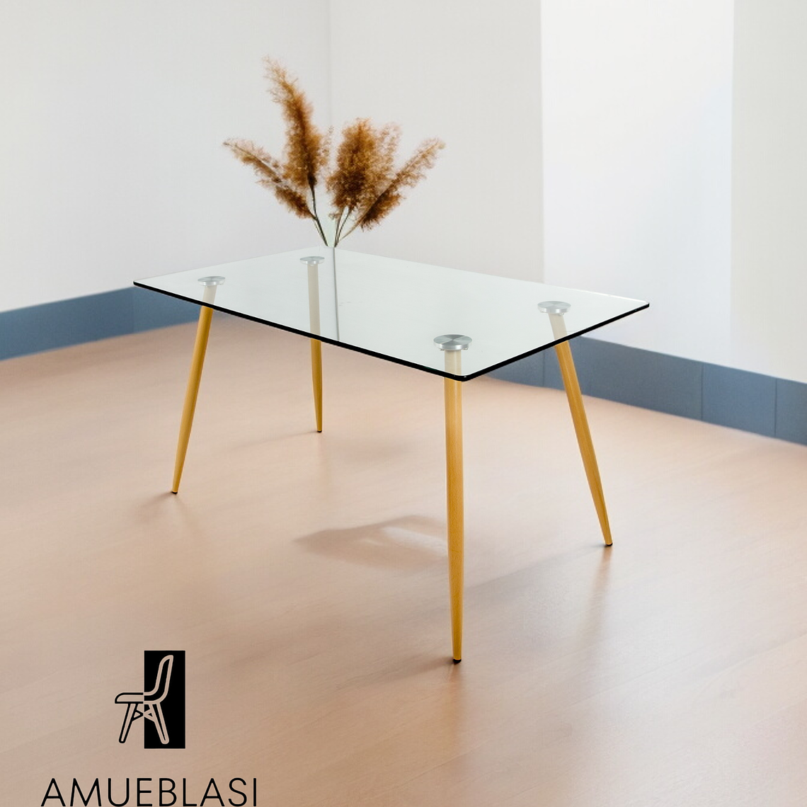 Mesa Rectangular Vidrio Paris  2