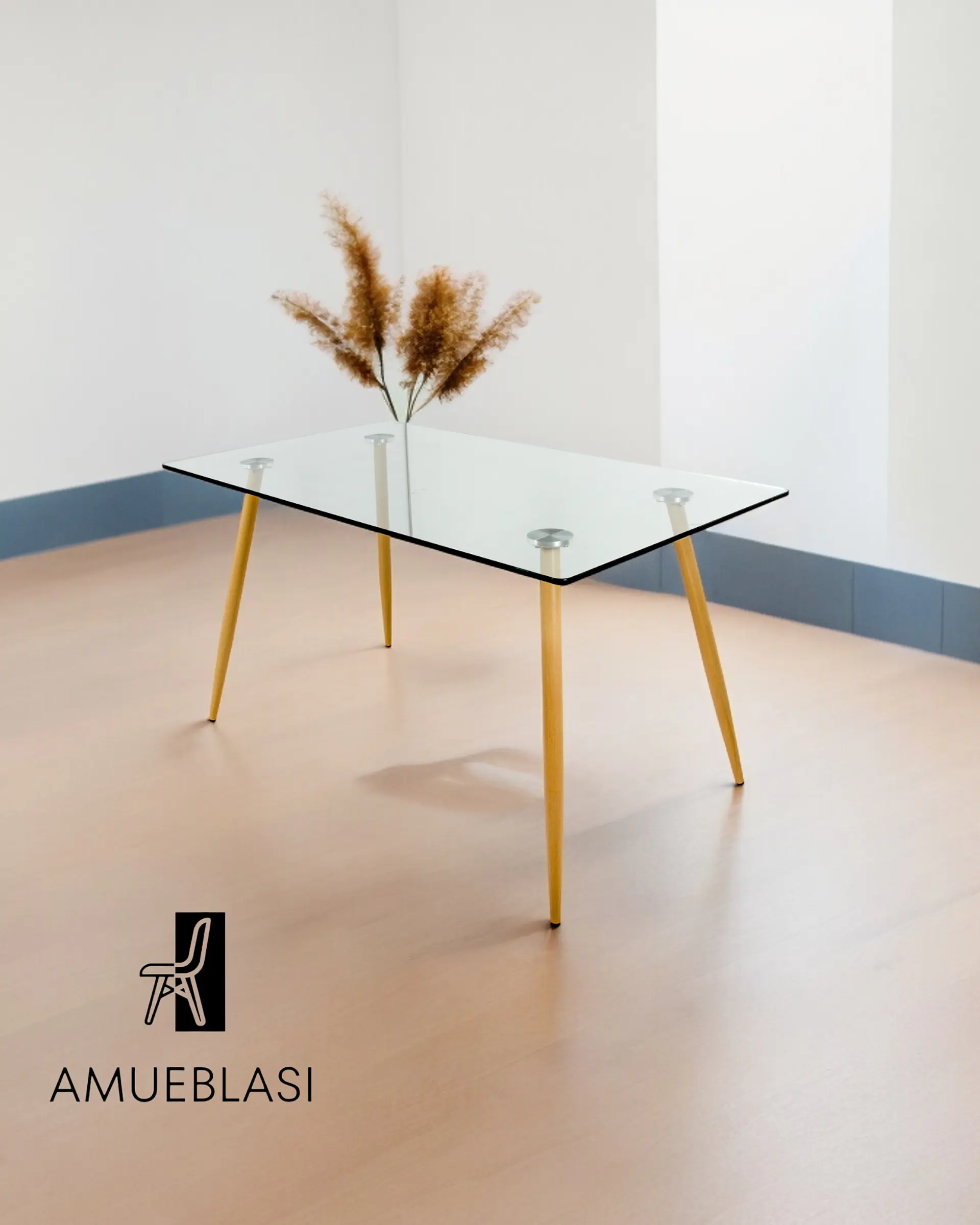 Mesa Rectangular Vidrio Paris  2