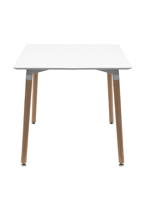 Mesa Cuadrada Melamina Blanca 80x80 cm