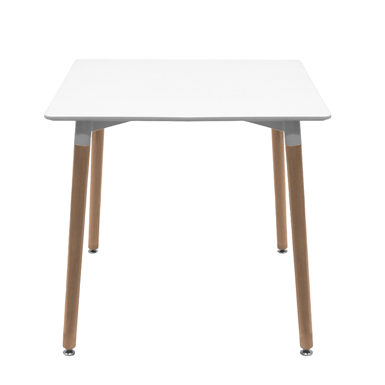 Mesa Cuadrada Melamina Blanca 80x80 cm 2