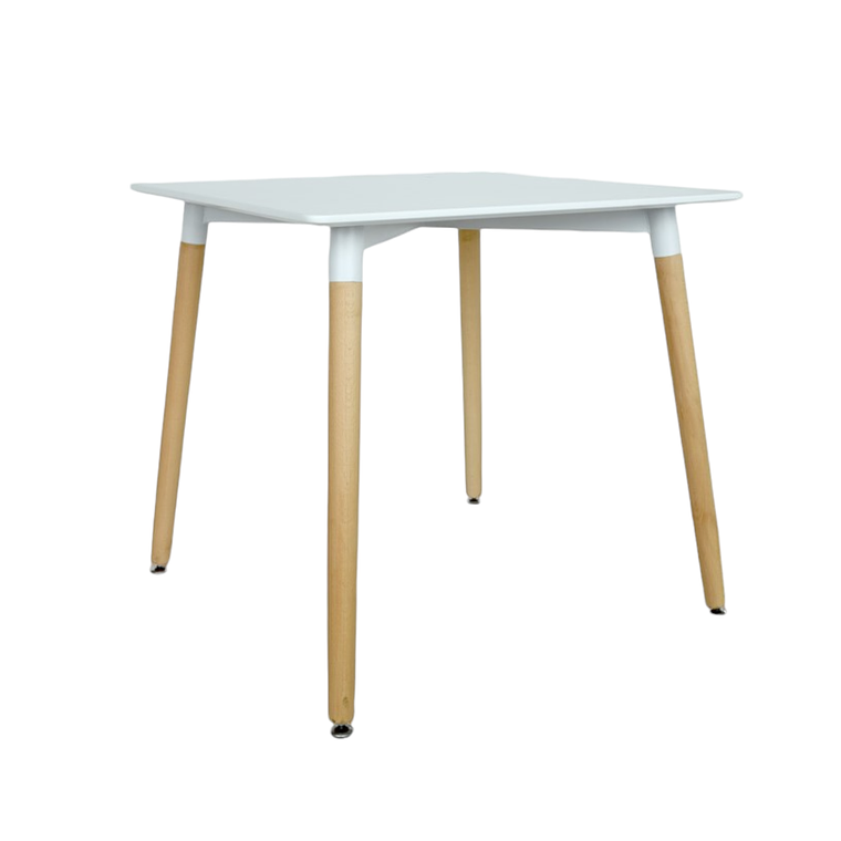 Mesa Cuadrada Melamina Blanca 80x80 cm 3