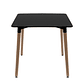 Mesa Cuadrada Melamina Negra 80x80 cm - Miniatura 2