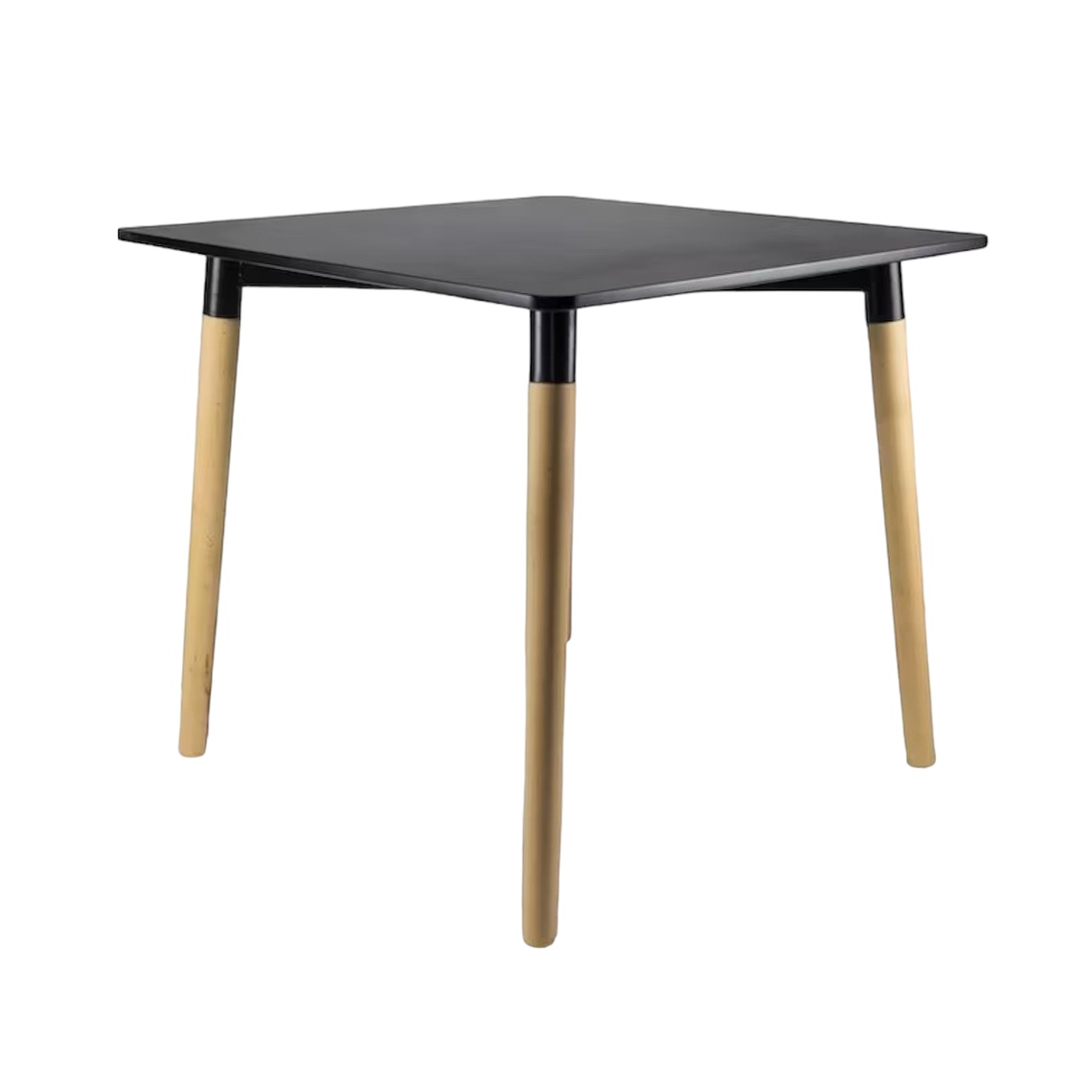 Mesa Cuadrada Melamina Negra 80x80 cm 3