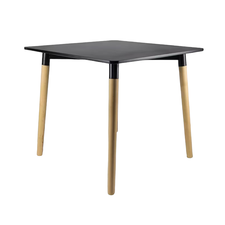 Mesa Cuadrada Melamina Negra 80x80 cm 3