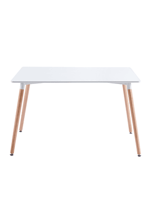 Mesa Rectangular Melamina Blanca 120x80 cm
