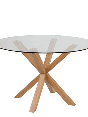 Mesa Redonda Vidrio Madrid 100 cm