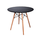 Mesa Redonda Melamina Negra Eames 80 cm - Miniatura 2