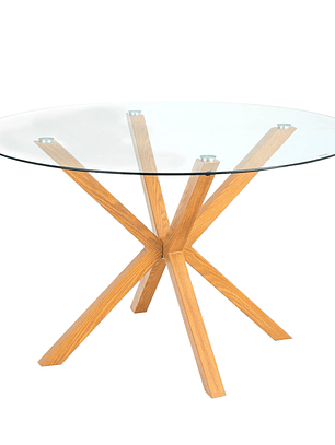 Mesa Redonda Vidrio Madrid 120 cm