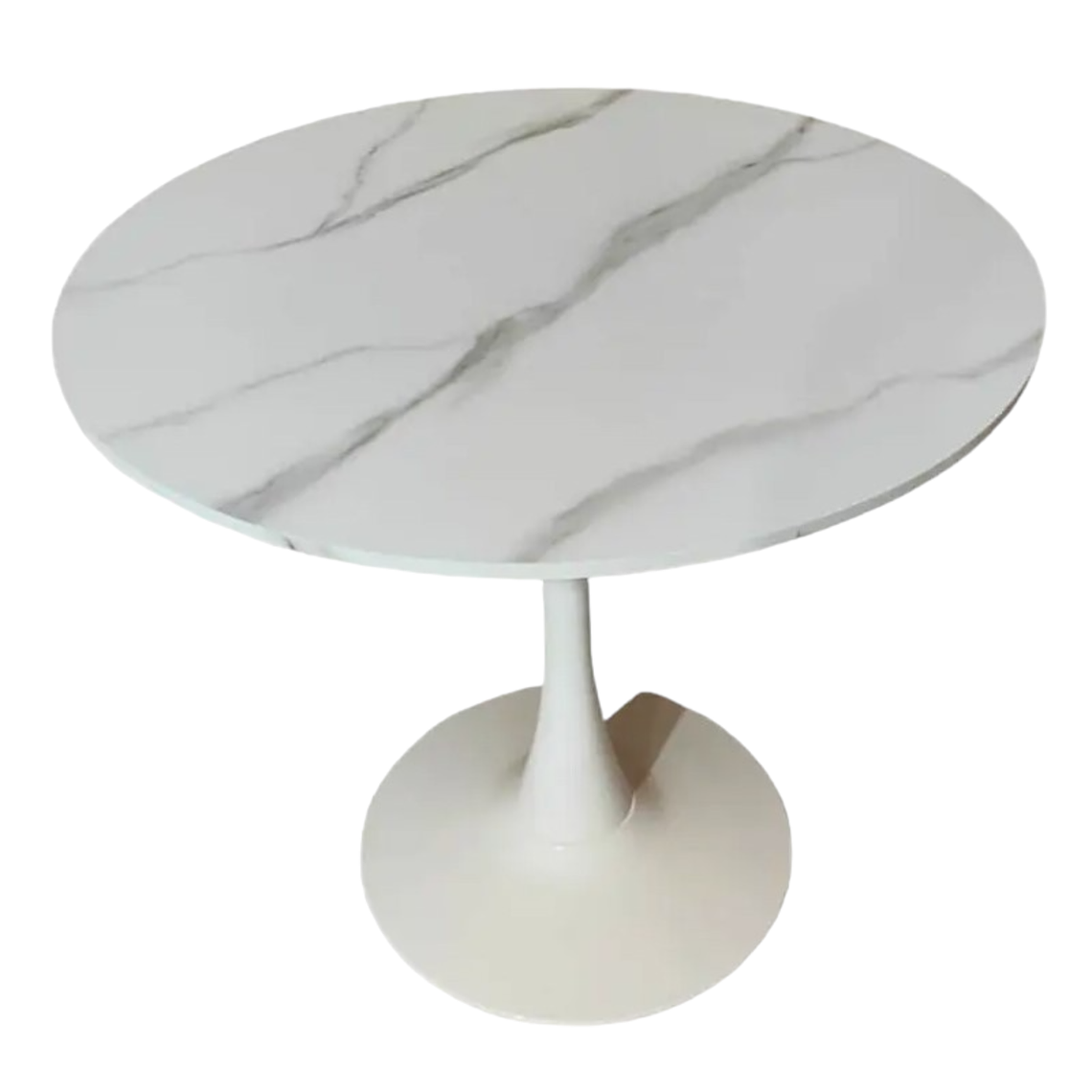 Mesa Tulip Cuarzo Blanco 80 cm 2