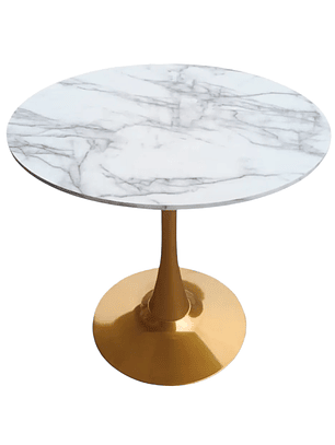 Mesa Tulip Golden 100 cm