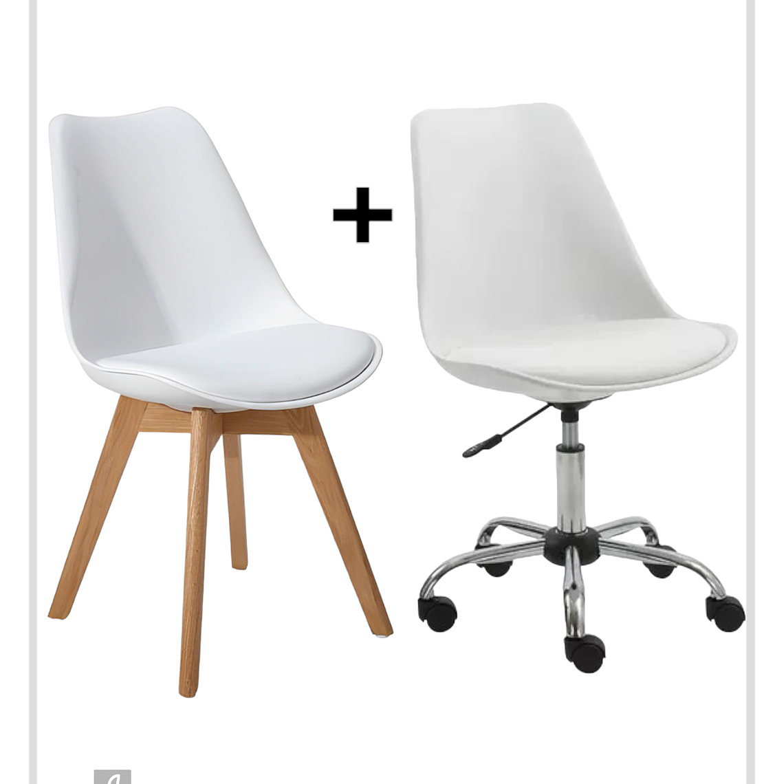 Silla Tulip Escritorio + Silla Tulip 1