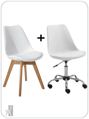 Silla Tulip Escritorio + Silla Tulip