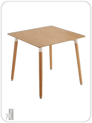 Mesa Cuadrada Melamina Madera 80x80 cm