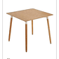 Mesa Cuadrada Melamina Madera 80x80 cm - Miniatura 1