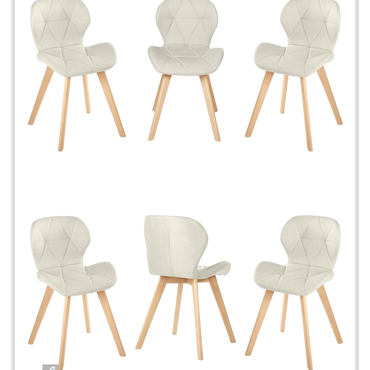 Pack Sillas Radar Velvet 10