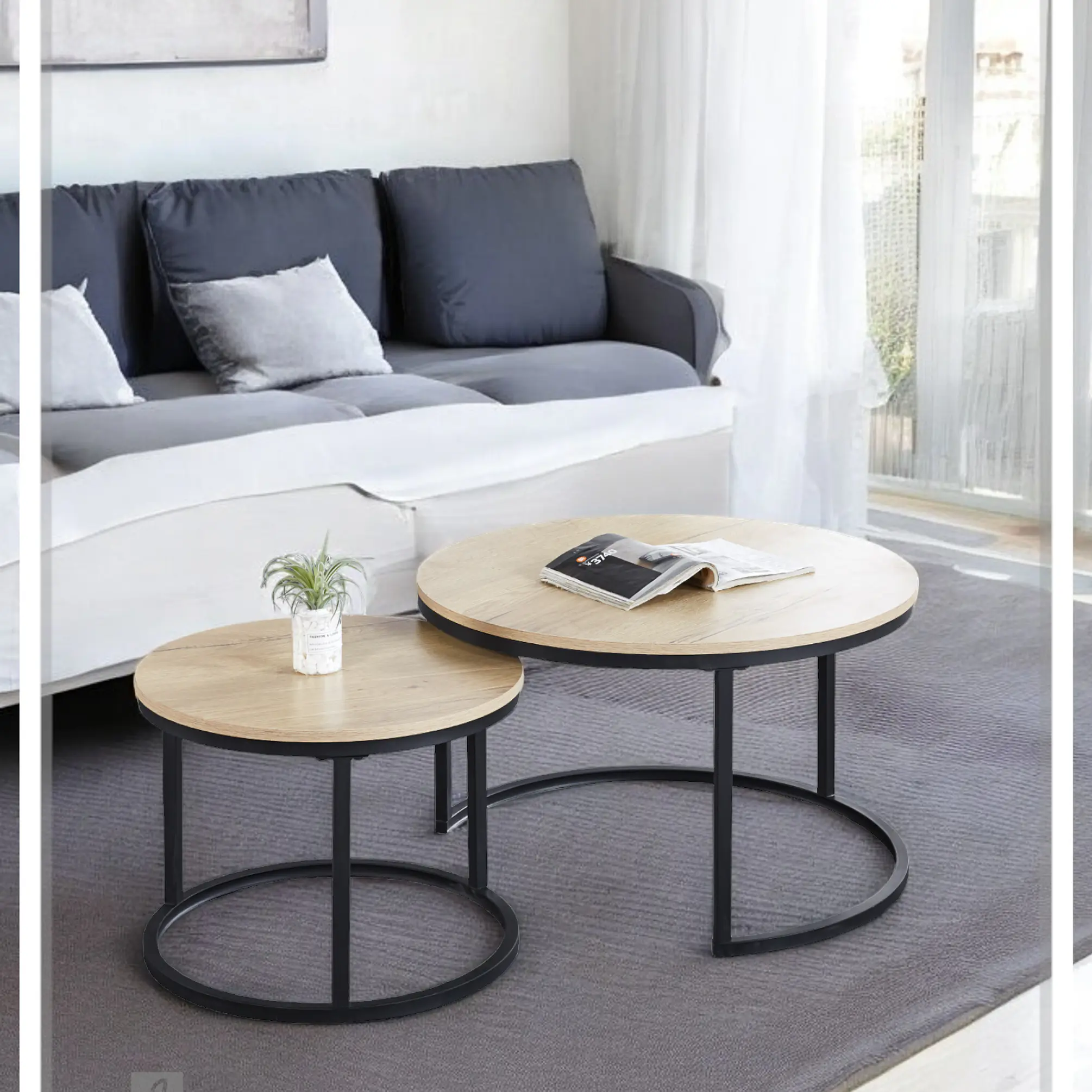Mesa de Centro Anidada Wood 3
