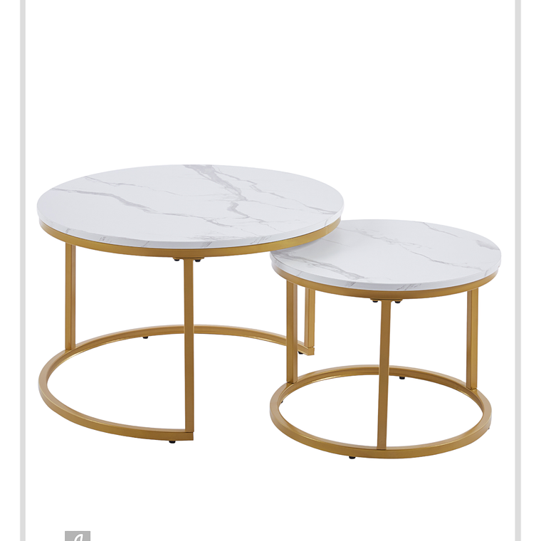 Mesa de Centro Anidada Marmol 1