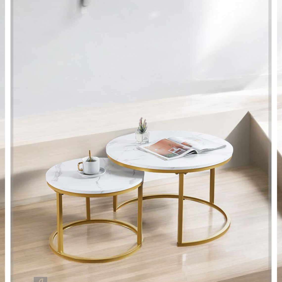 Mesa de Centro Anidada Marmol 2