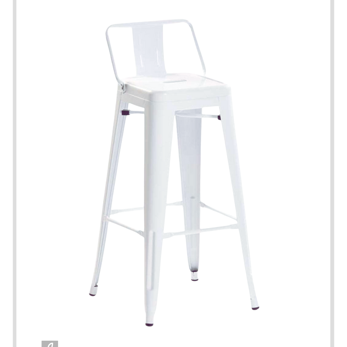 Taburete Tolix con Respaldo 66 cm 3