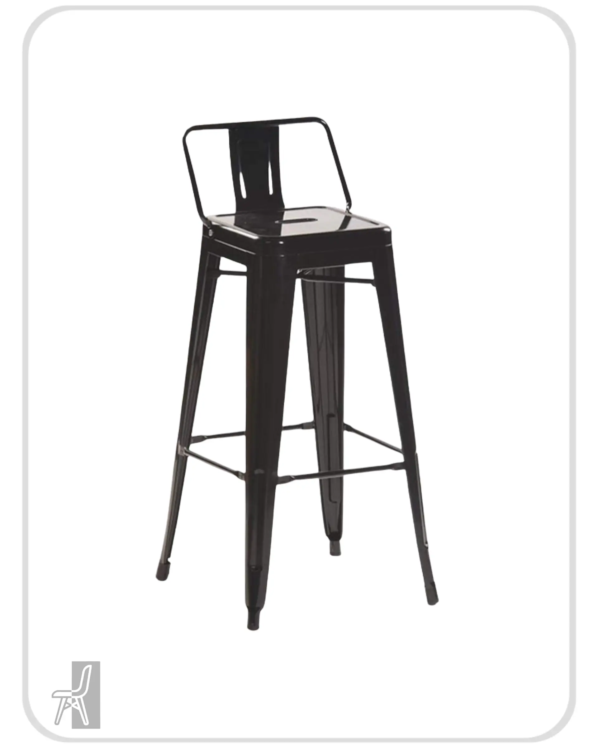 Taburete Tolix con Respaldo 77 cm 2