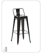 Taburete Tolix con Respaldo 77 cm - Miniatura 2
