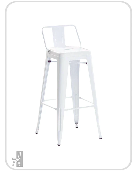 Taburete Tolix con Respaldo 77 cm