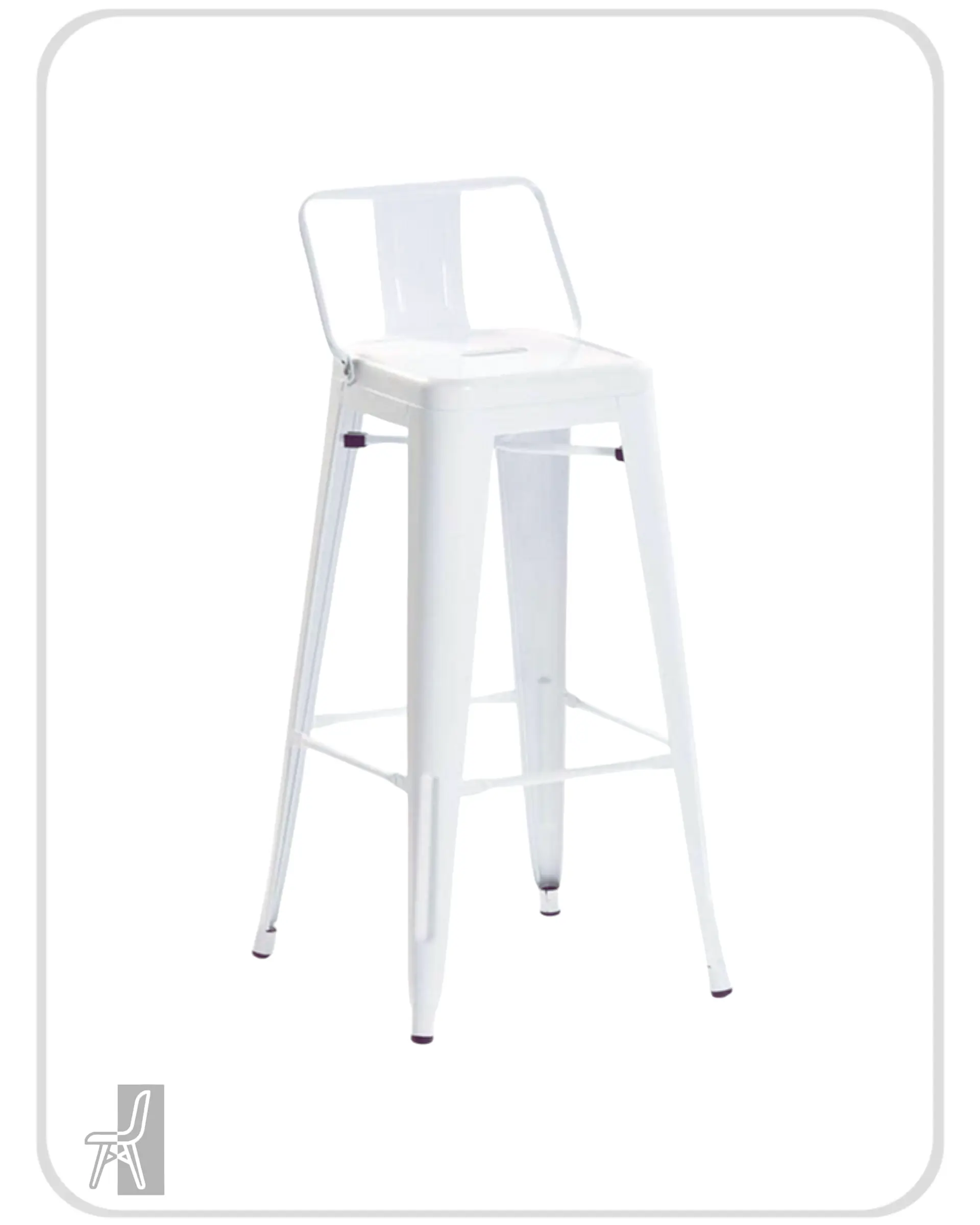 Taburete Tolix con Respaldo 77 cm 1