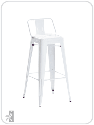 Taburete Tolix con Respaldo 77 cm