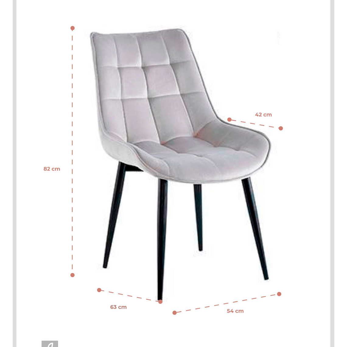 Silla Botton Black 3