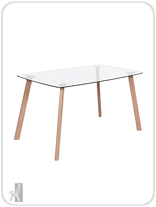 Mesa Rectangular Nórdica 140x90 cm