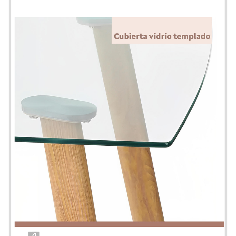 Mesa Rectangular Nórdica 140x90 cm 4