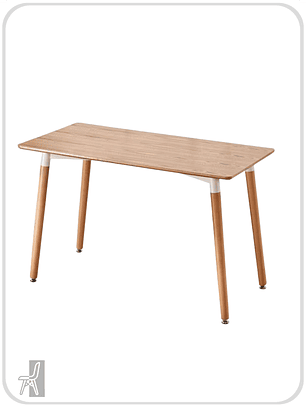 Mesa Rectangular Melamina Madera 120x80 cm