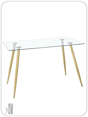 Mesa Rectangular Vidrio Paris 
