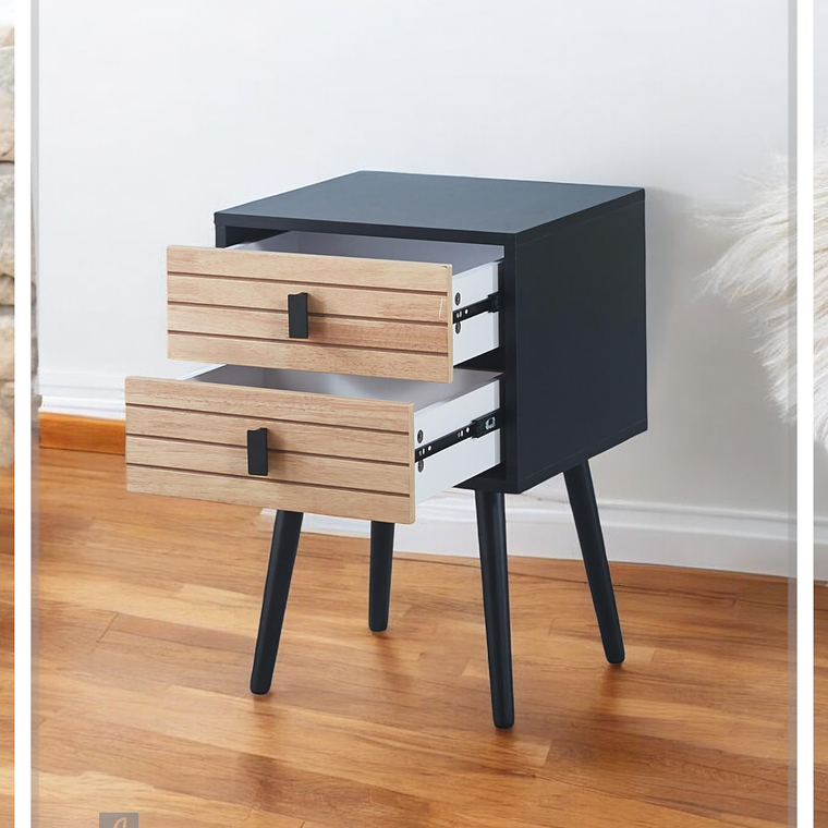 Pack Veladores Wood Black (2 unidades) 2