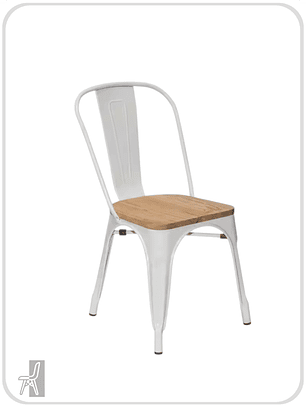 Silla Tolix con Madera