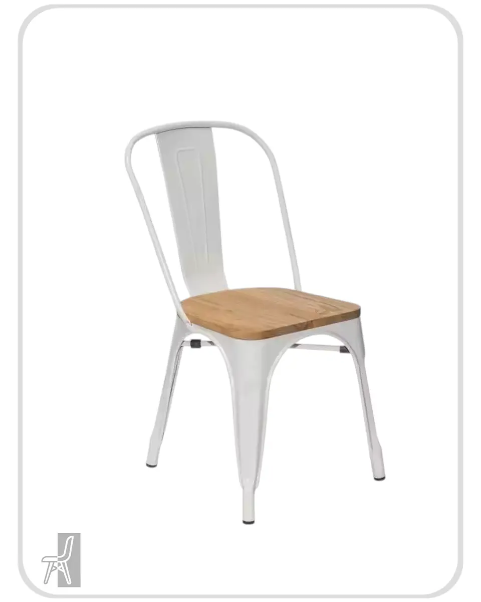 Silla Tolix con Madera 1