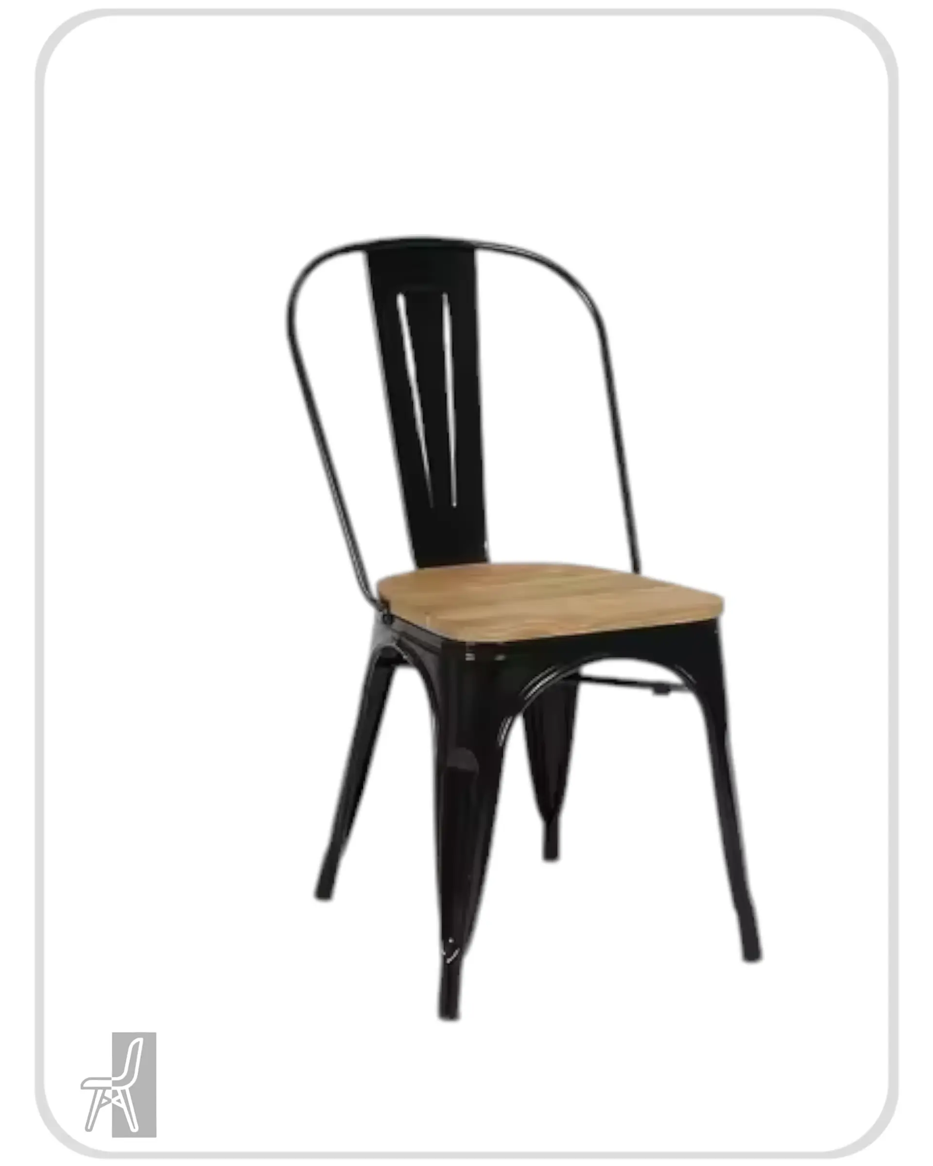 Silla Tolix con Madera 3