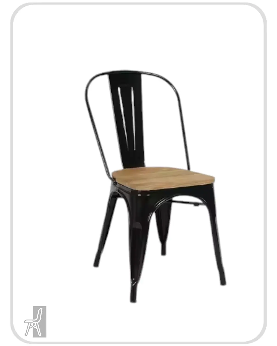 Silla Tolix con Madera 3