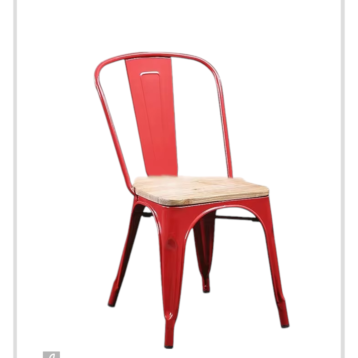 Silla Tolix con Madera 5