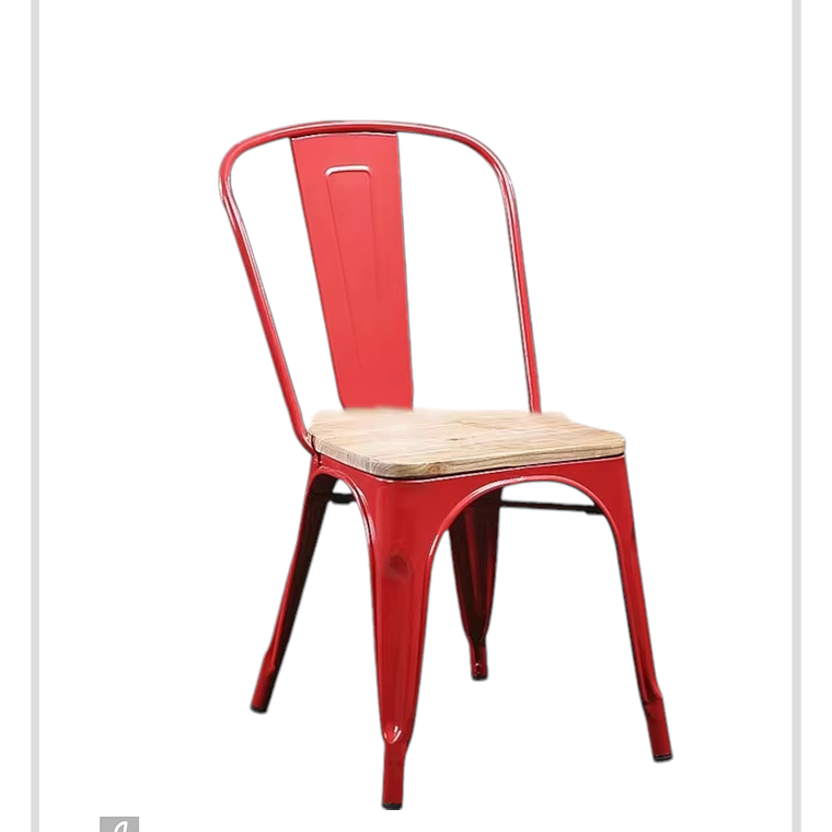 Silla Tolix con Madera 5