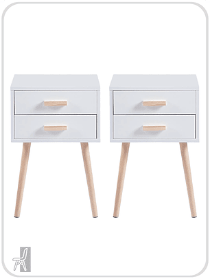 Pack Veladores Simple Blanco (2 unidades)