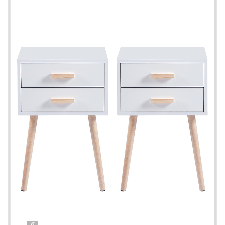 Pack Veladores Simple Blanco (2 unidades) 1