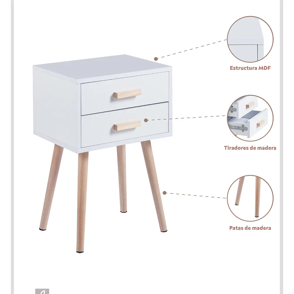 Pack Veladores Simple Blanco (2 unidades) 2