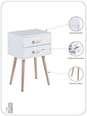 Pack Veladores Simple Blanco (2 unidades)