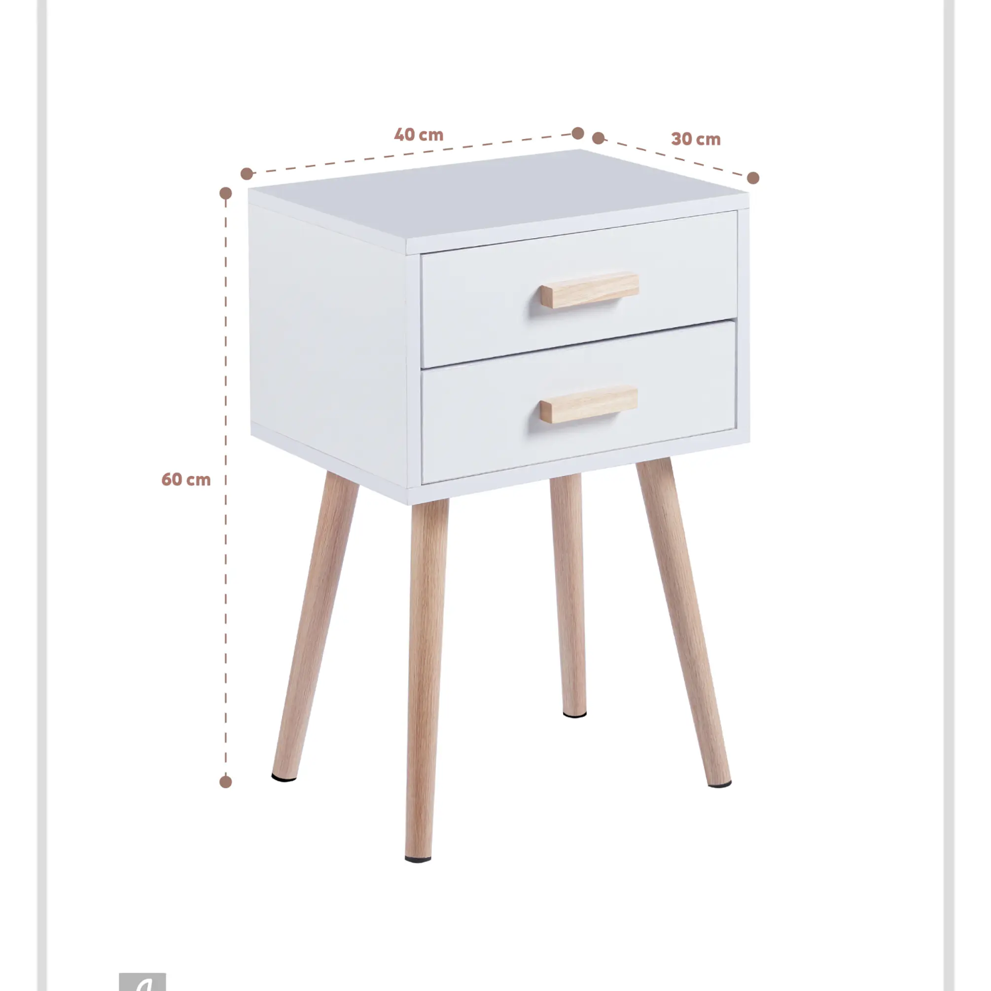Pack Veladores Simple Blanco (2 unidades) 3