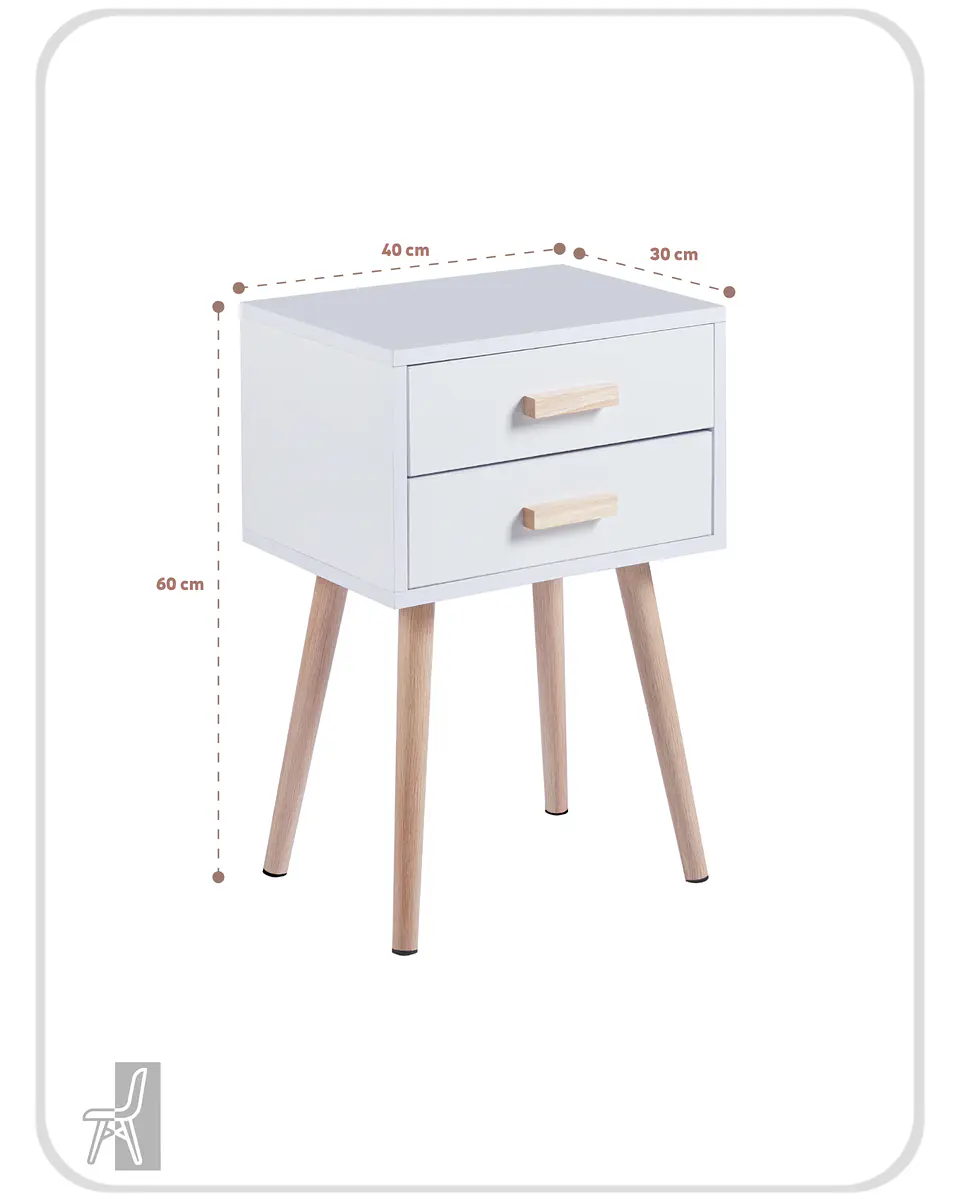 Pack Veladores Simple Blanco (2 unidades) 3