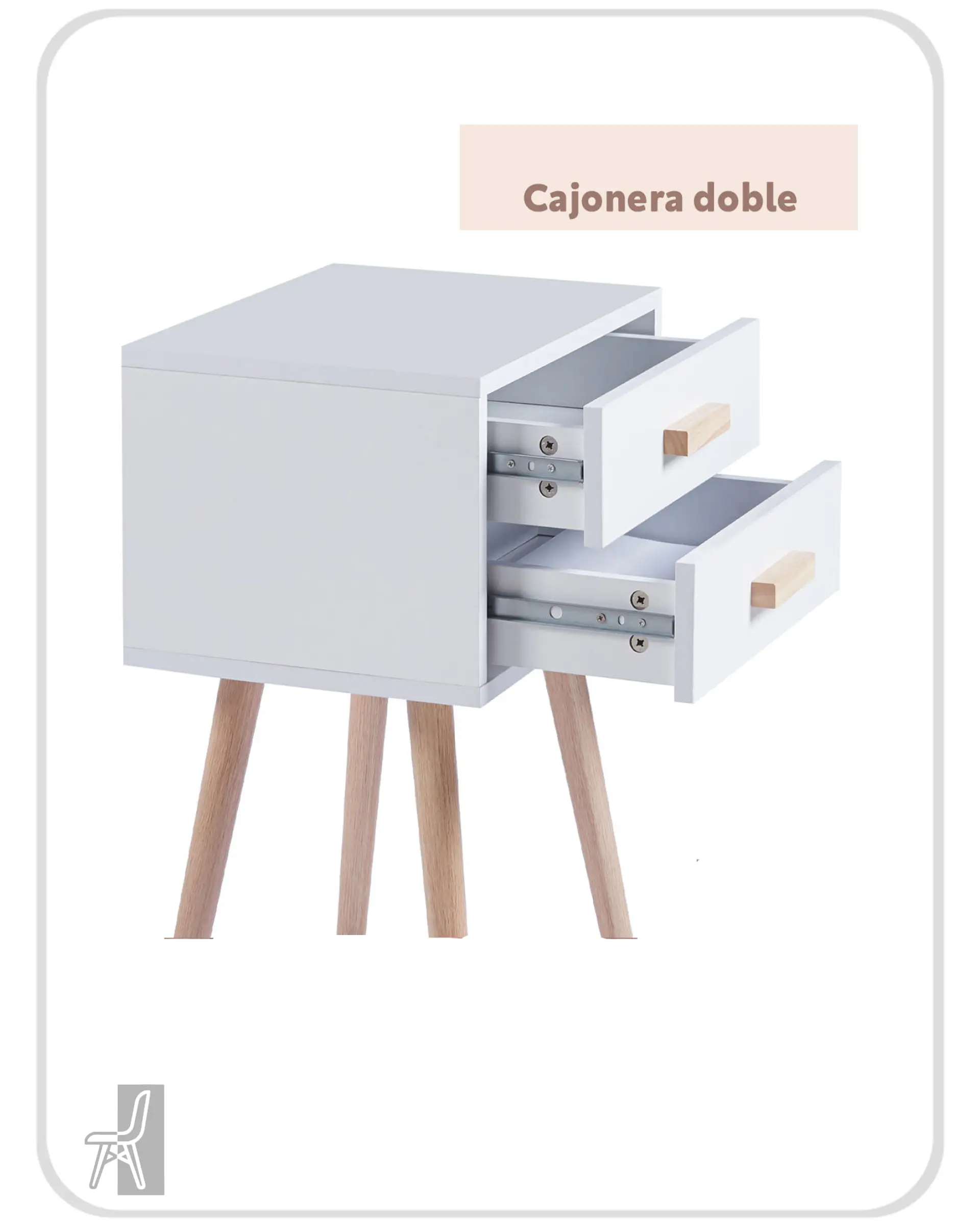 Pack Veladores Simple Blanco (2 unidades) 4