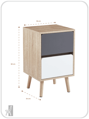 Pack Veladores Wood Bitono (2 unidades)