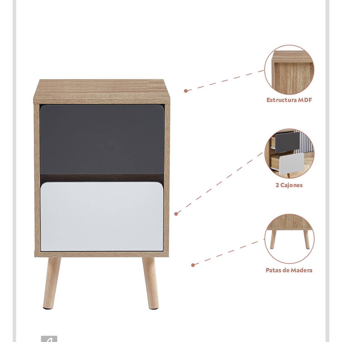 Pack Veladores Wood Bitono (2 unidades) 4