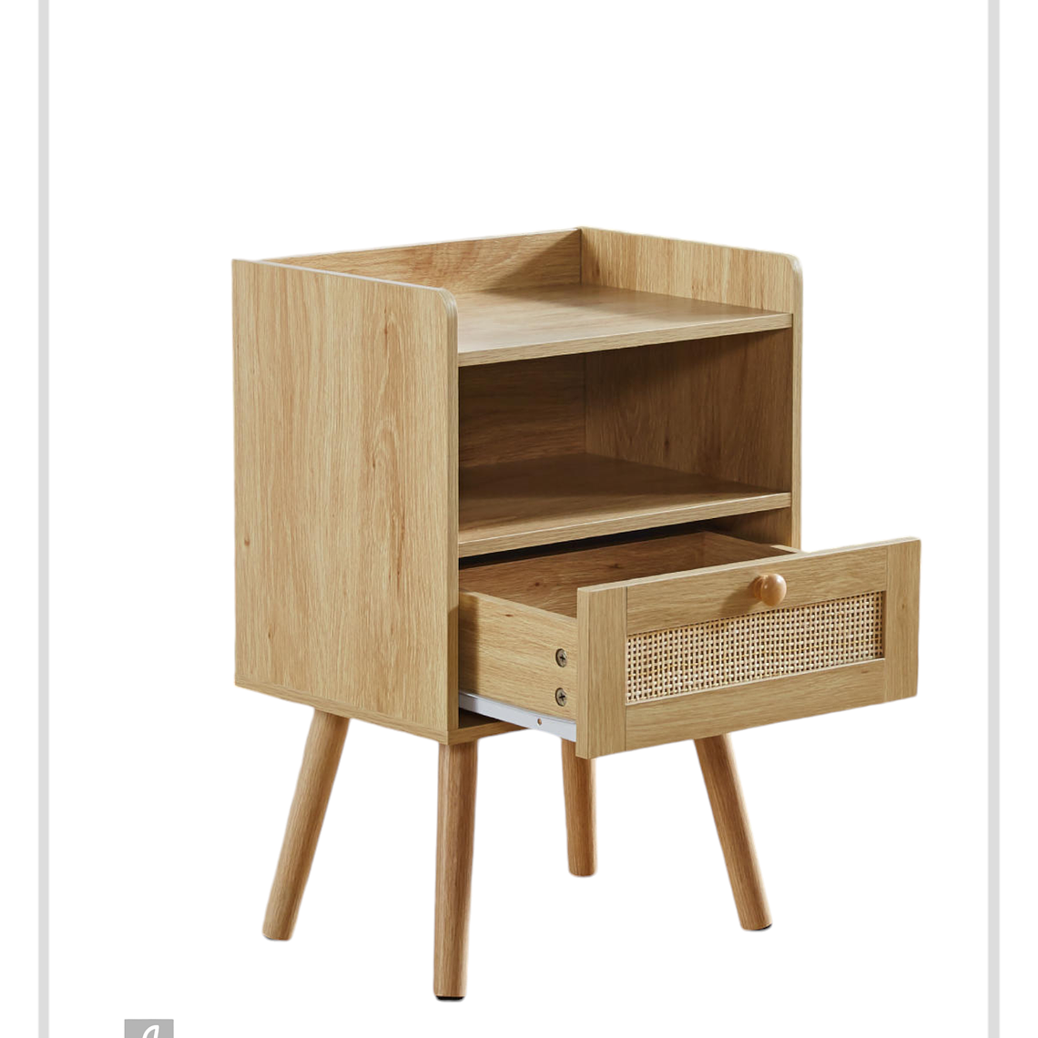 Pack Velador Ratán con Cajón (2 Unidades) 6